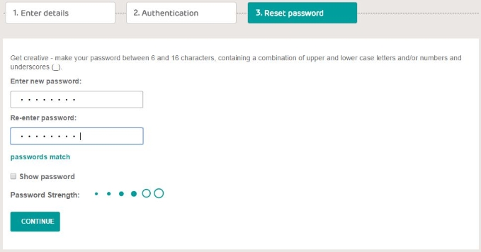 new password capture